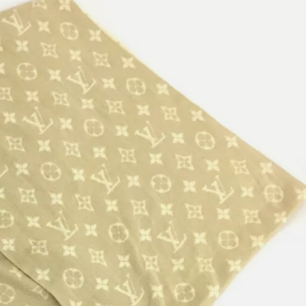 LOUIS VUITTON MONOGRAM CASHMERE SILK SCARF /A0614 - Picture 10 of 14